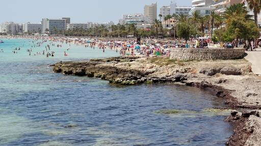 Arenal de Son Servera, Strand von Cala Millor, Gemeinde Son Servera, Mallorca, Spanien