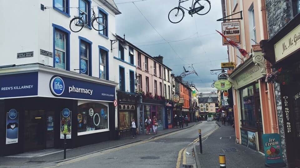 The colorful streets of Killarney