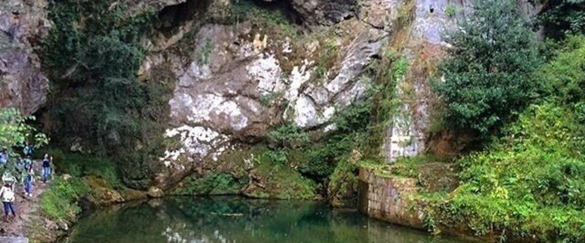 A sanctuary sculped in the mountain.