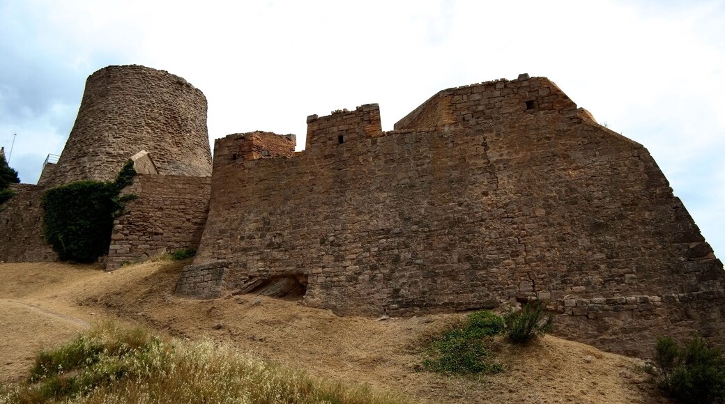 The Castle of Cardona is arguably the most important medieval fortress in Catalonia and one of the most important in Spain. It is situated on a hill overlooking the river valley of the Cardener and the town of Cardona.
The fortress was initially constructed by Wilfred the Hairy in 886. It is in both the Romanesque and Gothic styles, and includes the so-called Sala Dorada and Sala dels Entresols.