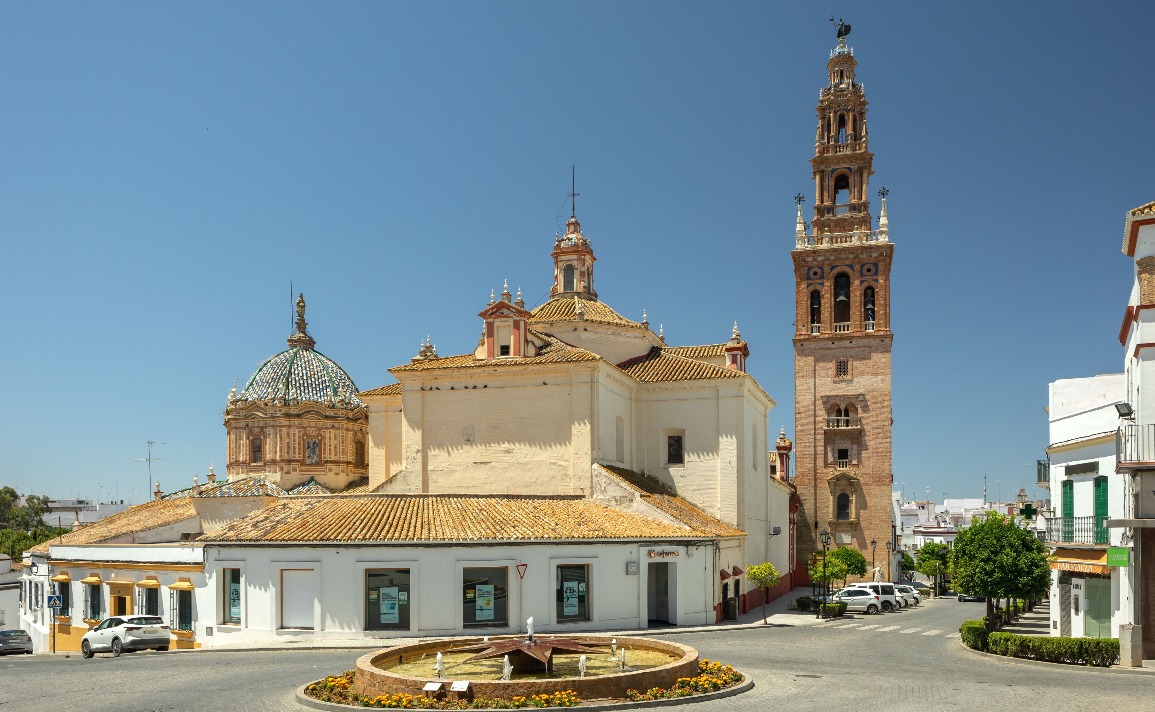 Church of San Pedro in Carmona, beautiful town of Seville, Andalusia, southern Spain
