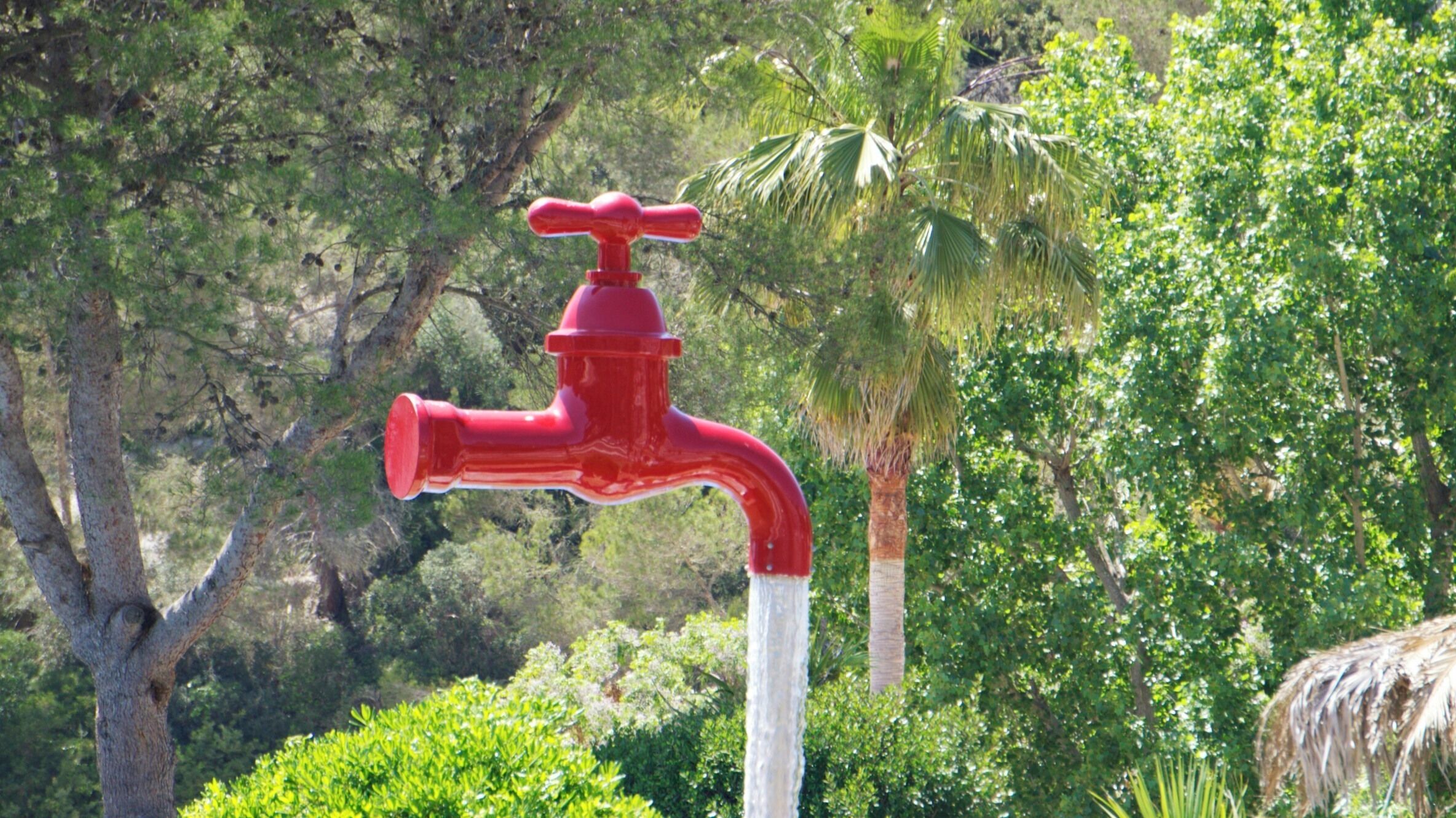 Tap sculpture at Cala Sante Galdana
