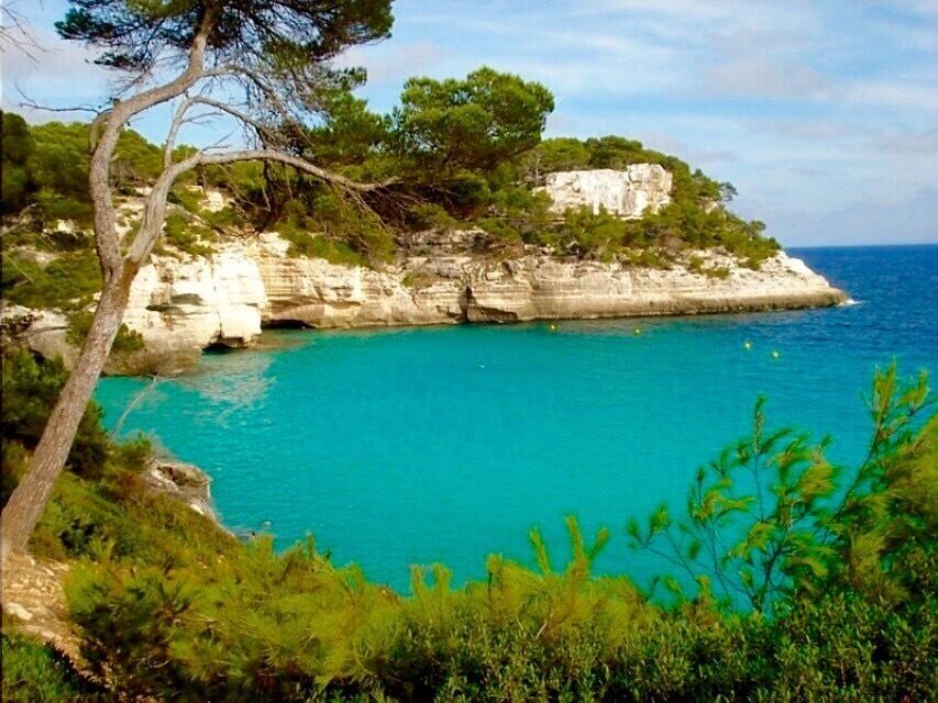 Walk around cliffs from beach 