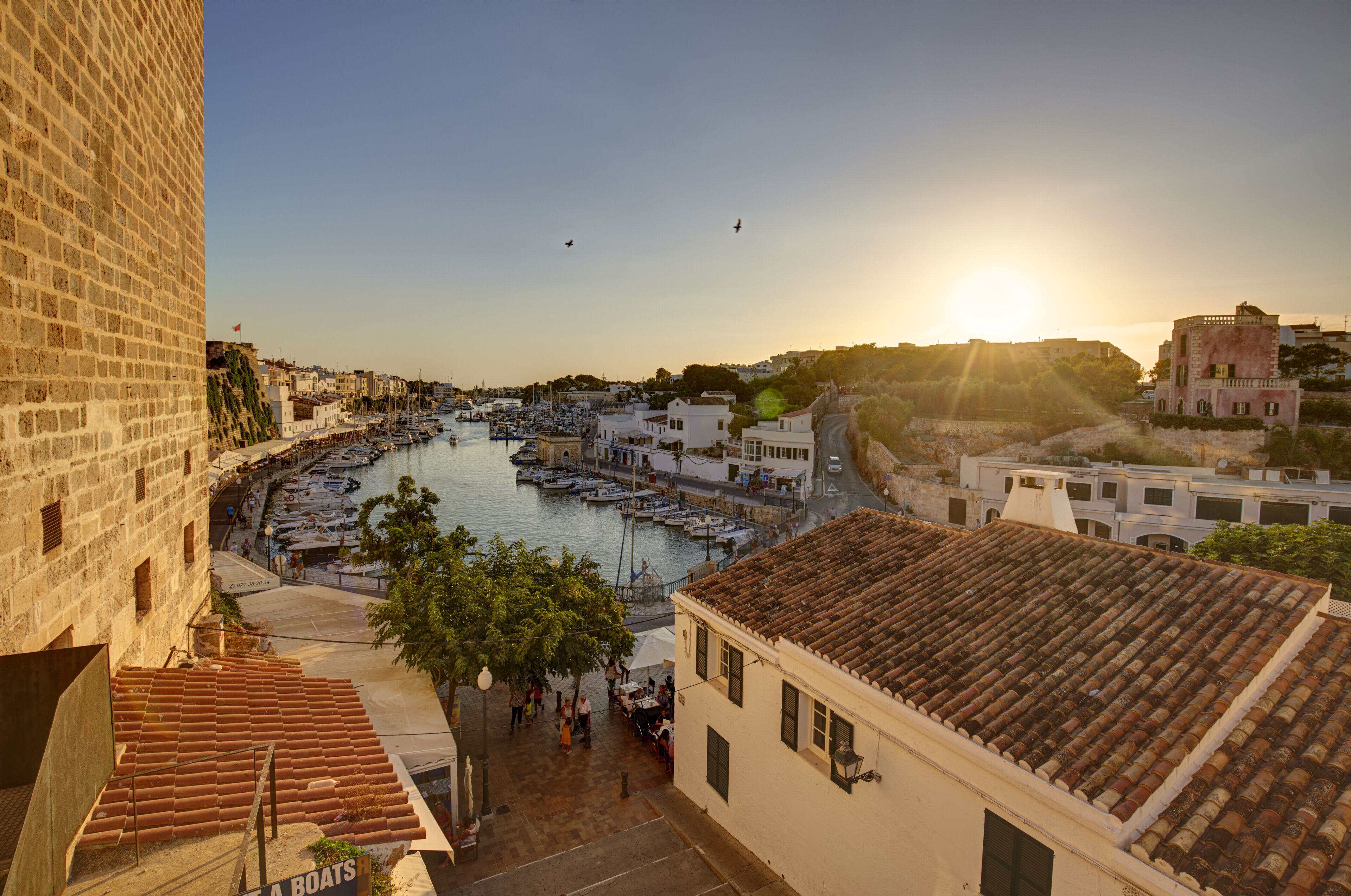The little port of Ciutadella de Menorca, Menorca, Balearic Islands, Spain