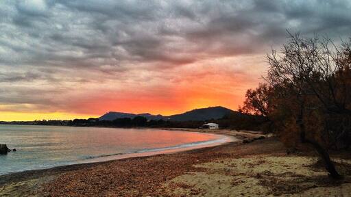 Sunset, Cala Bona, Mallorca