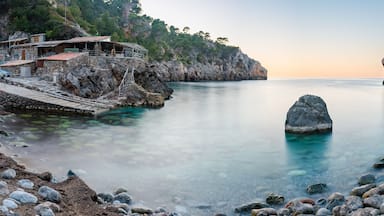 Nice sunset at Cala Deia, Mallorca. Spain