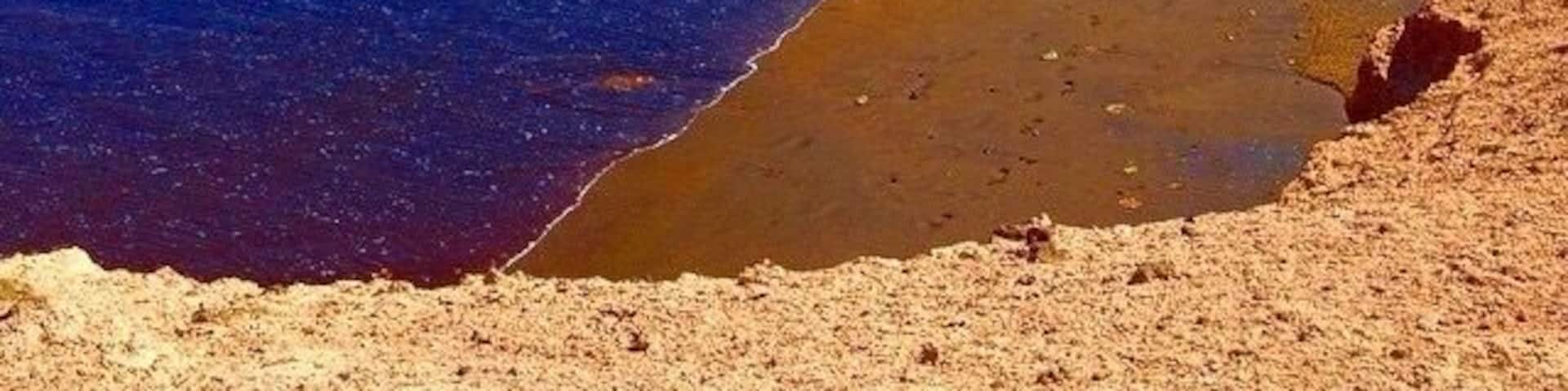 Fantastic place to sail with Kites or funboards, very windy place. #hiking #colorful #waterlust