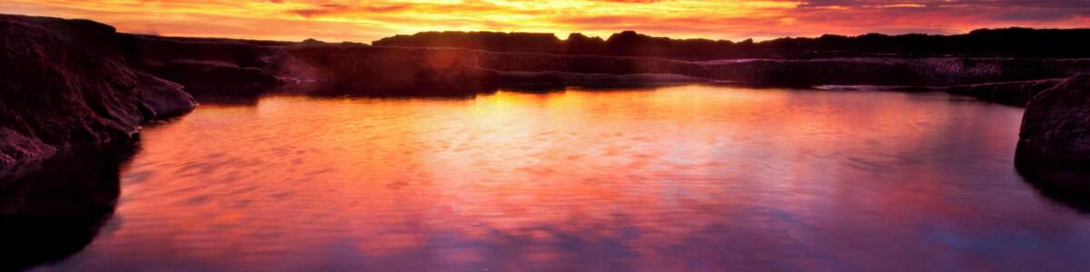 Sunset on the coast of Llucmajor, Mallorca