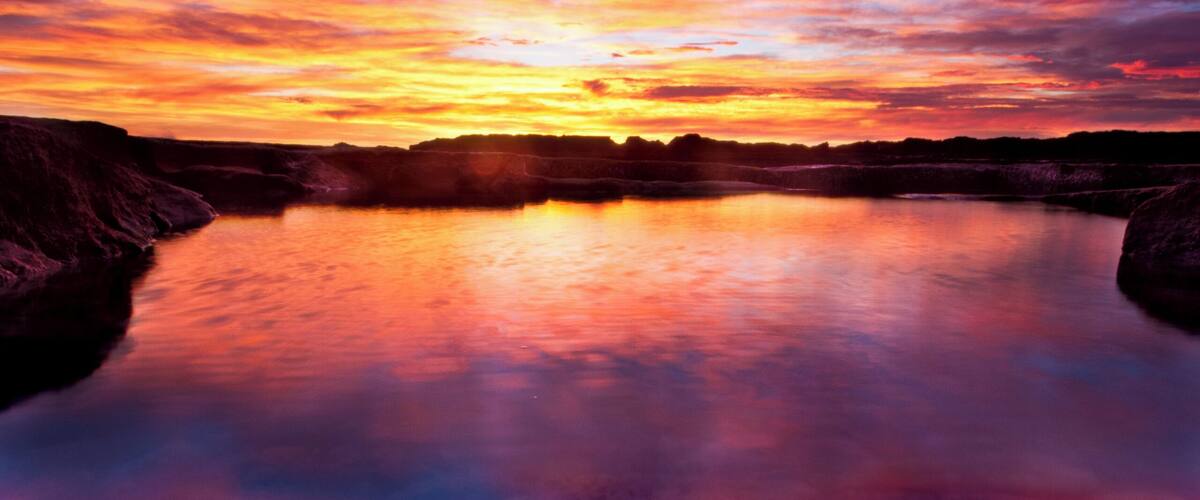Sunset on the coast of Llucmajor, Mallorca