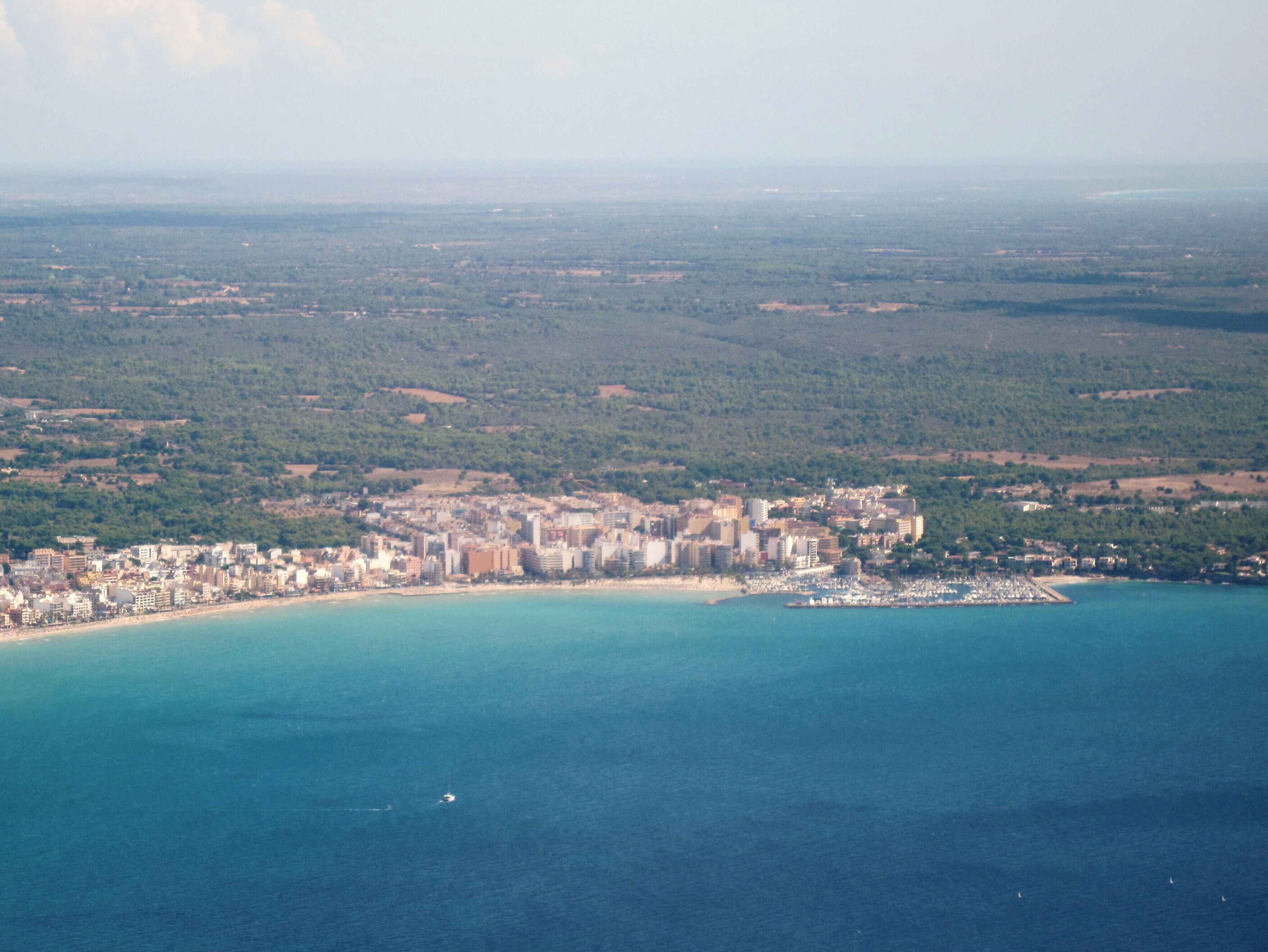 Luftbild von S’Arenal an der Platja de Palma, Mallorca, Spanien