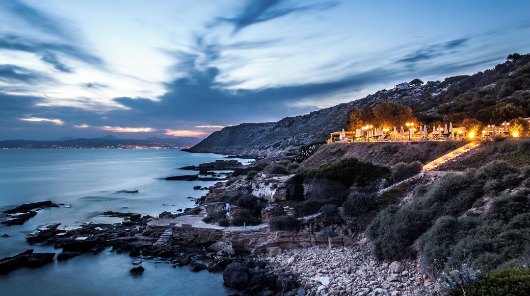Atardecer en las rocas