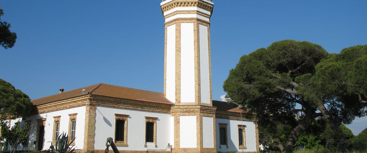 The lighthouse of MazagĂłn (Province of Huelva, Spain)