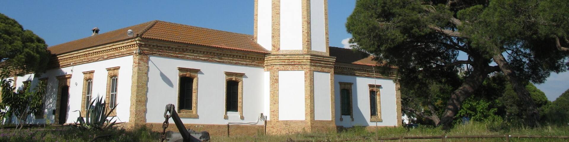The lighthouse of MazagĂłn (Province of Huelva, Spain)