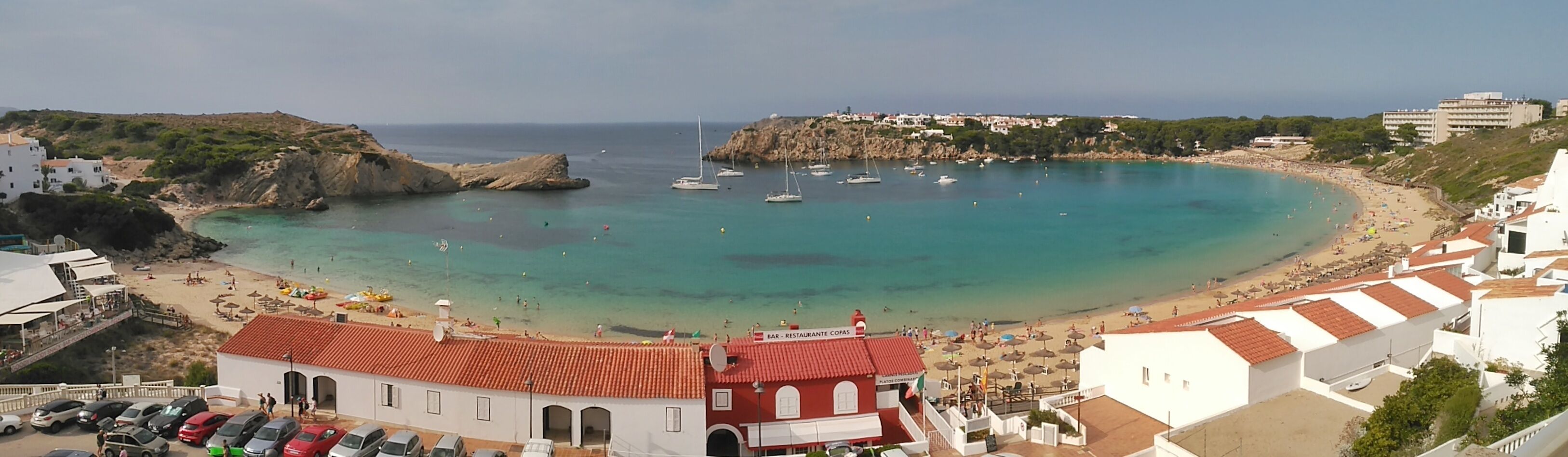 Panorama view of Arenal d'en Castell, Menorca