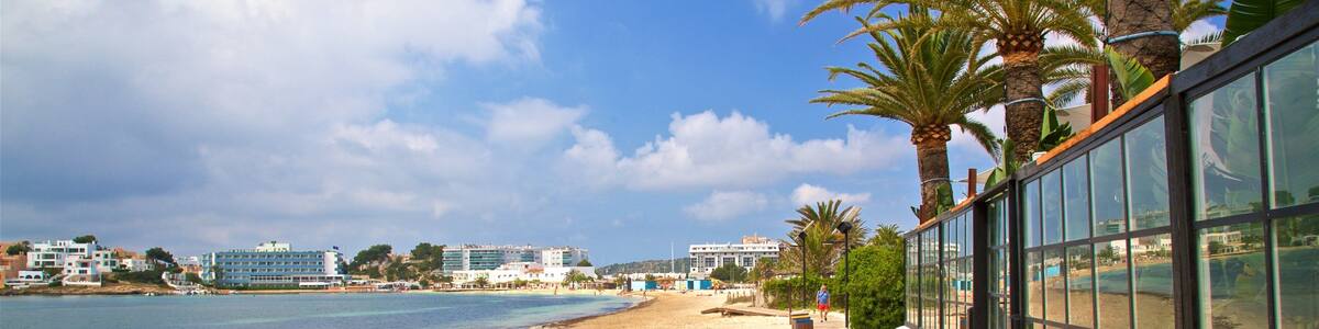 Talamanca Beach showing a beach, general coastal views and a coastal town