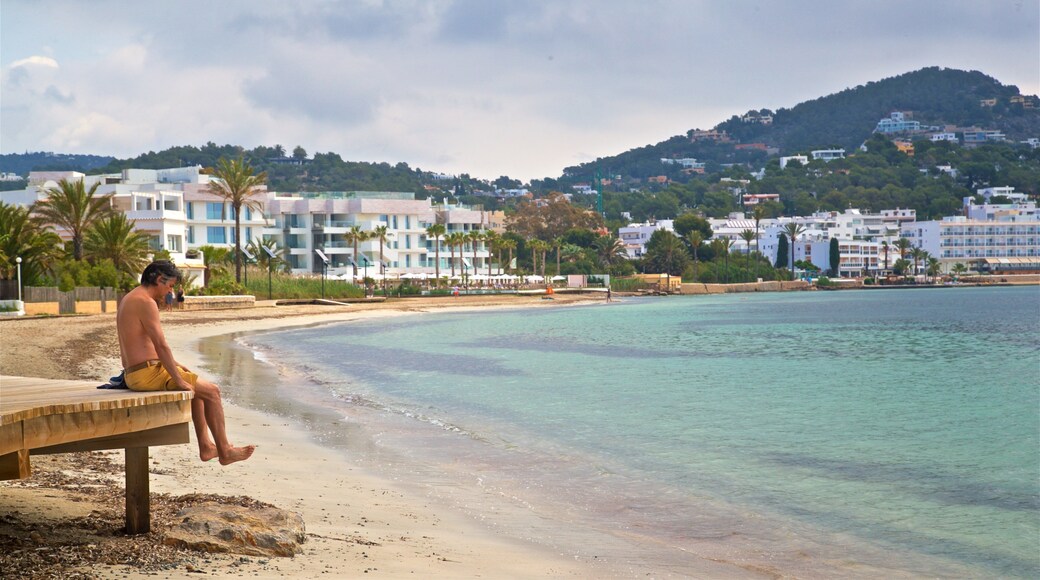 Talamanca Beach showing general coastal views, a beach and a coastal town