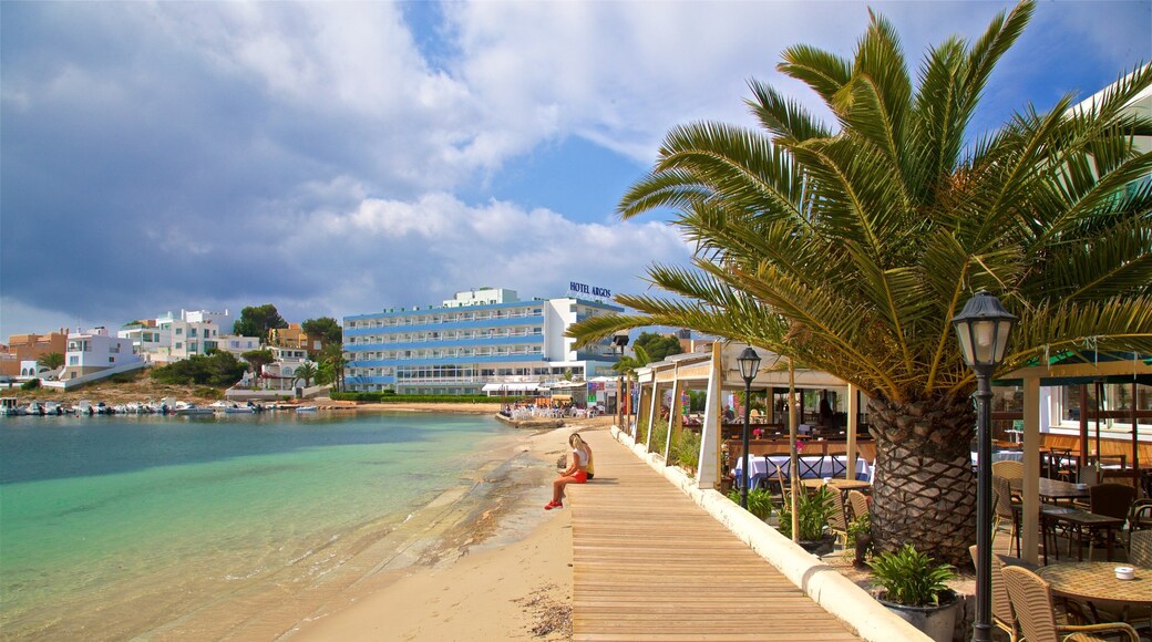 Talamanca Beach showing a coastal town, general coastal views and a beach