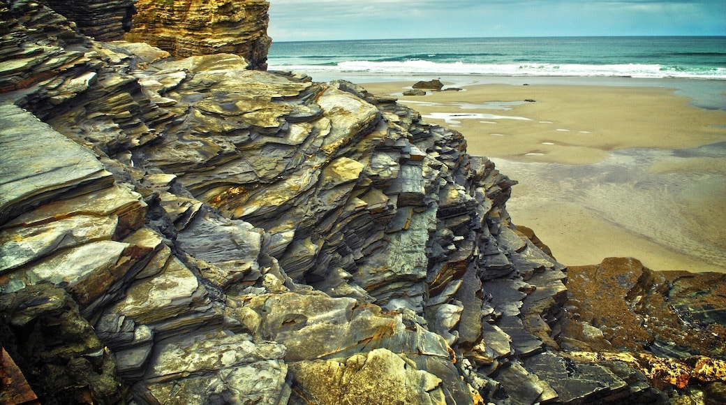 Beach with many interesting rocks looking like inside of the catedral. Be careful when the high tide comes! You could be easily cut off from the stairs back to the car.