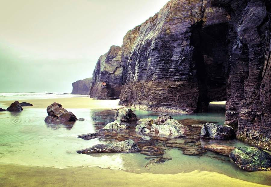 Beach with many interesting rocks looking like inside of the catedral. Be careful when the high tide comes! You could be easily cut off from the stairs back to the car.
