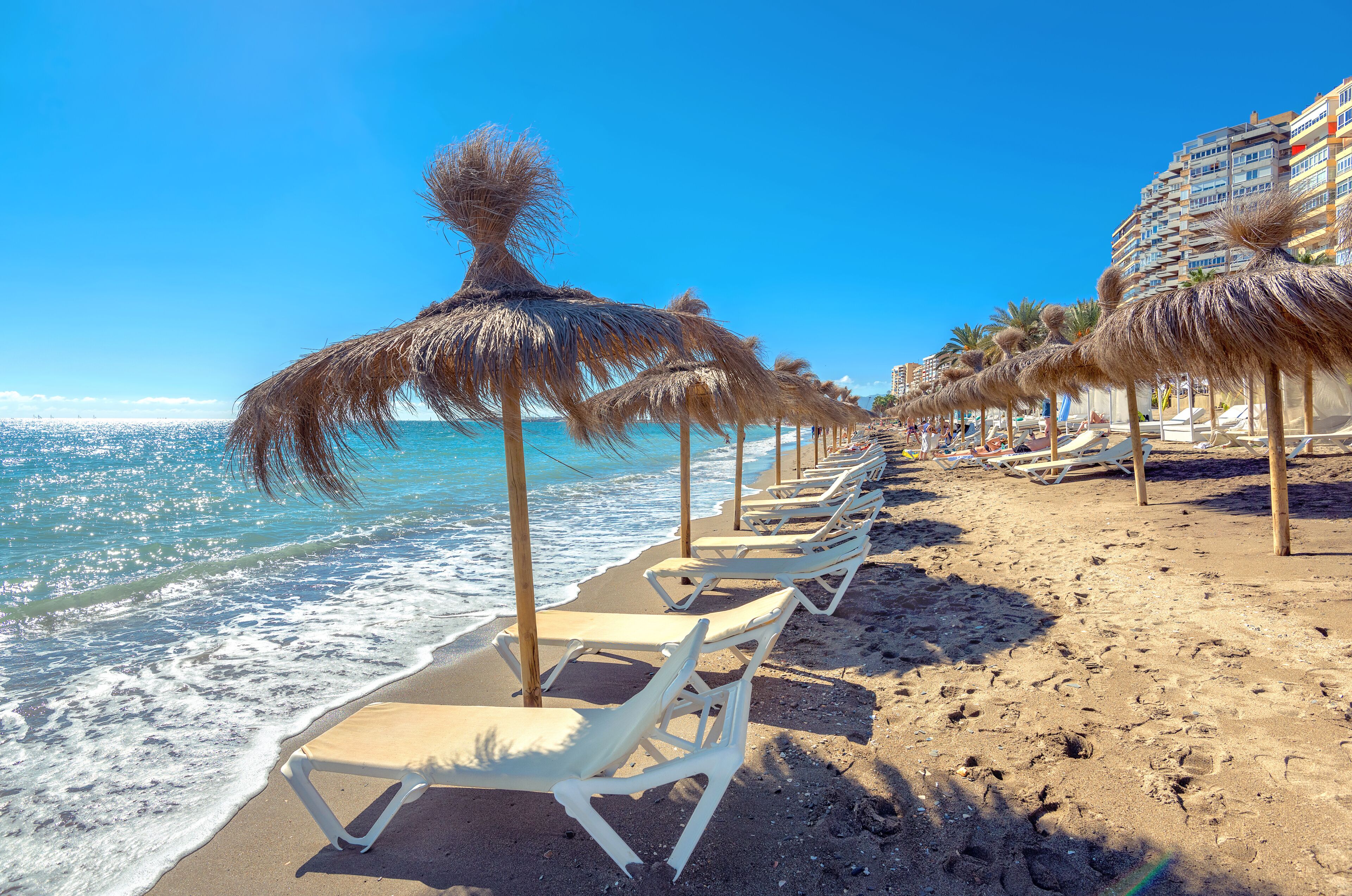 Malaga beach, Andalusia, Spain