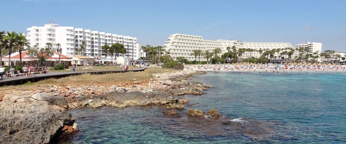 Kap sa Punteta in Sa Coma in der Gemeinde Sant Llorenç des Cardassar, Mallorca, Spanien