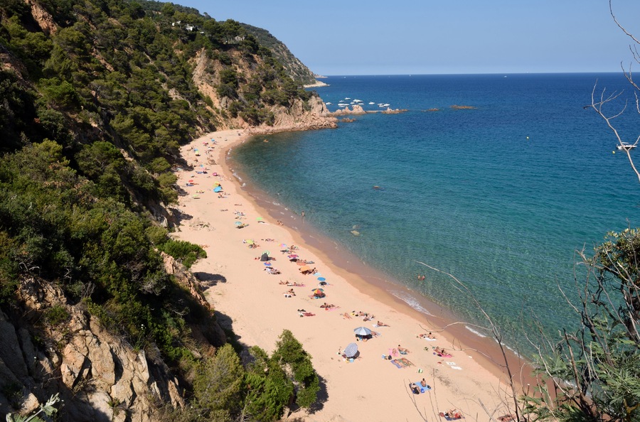 Senyor Ramon Beach in Santa Cristina d Aro, Costa Brava, Girona province,Spain; Shutterstock ID 447212515; Purchase Order: -