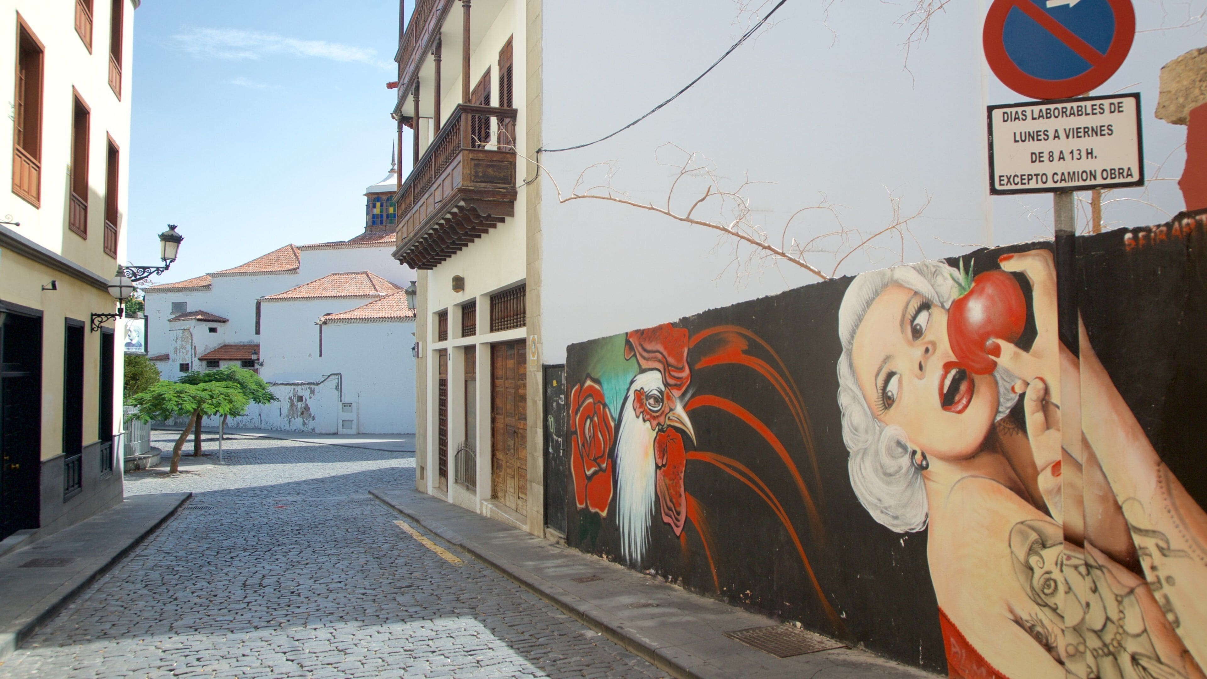 Santa Cruz de Tenerife which includes art and outdoor art