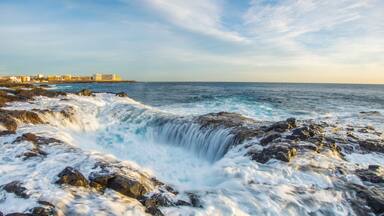 Bufadero de la Garita – a Unique Water Vortex ,Bufadero de la Garita, Telde, Gran Canaria, Spain..