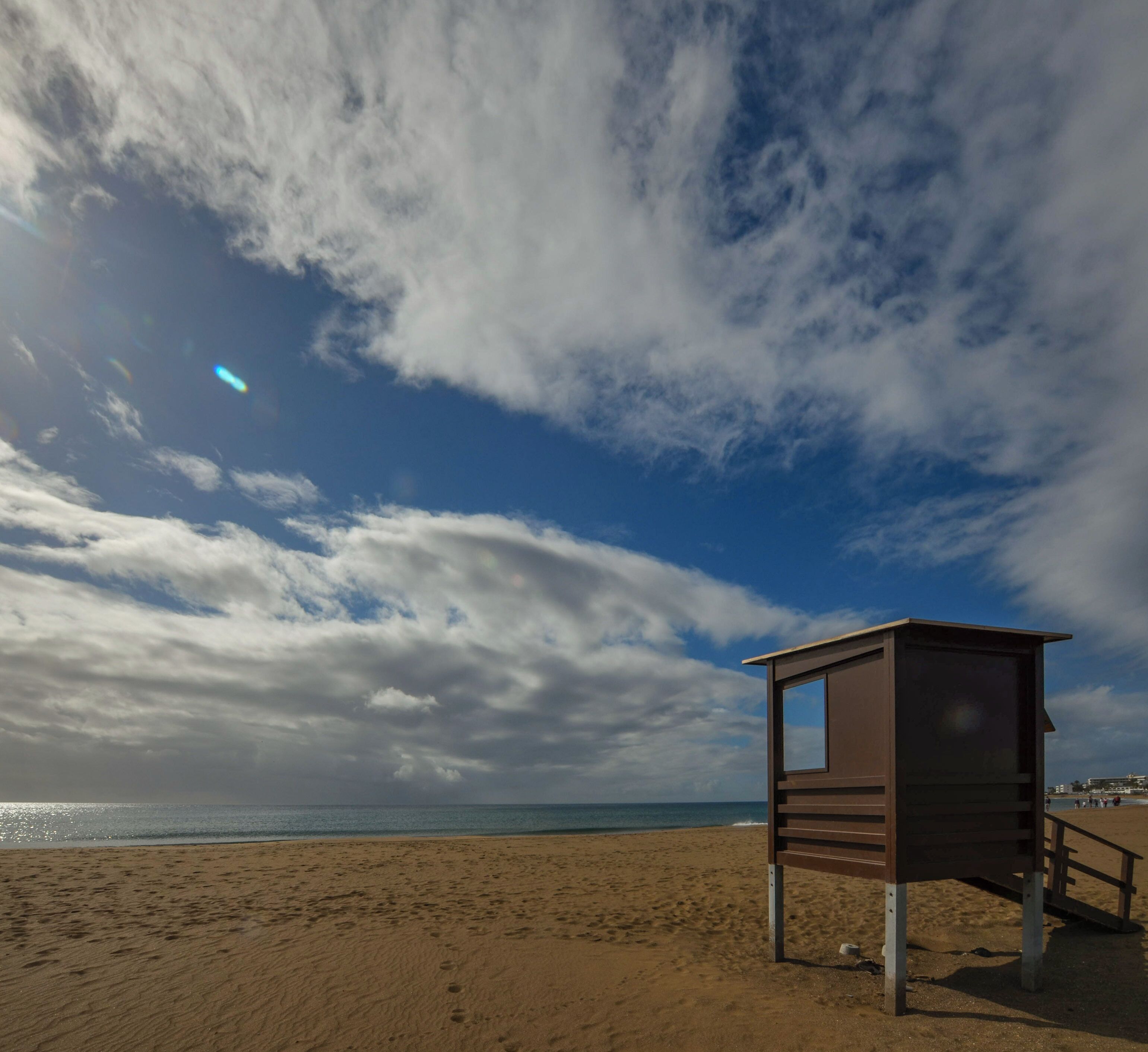 Lifeguard lookout post on Los Pocillos beach, Lanzarote.