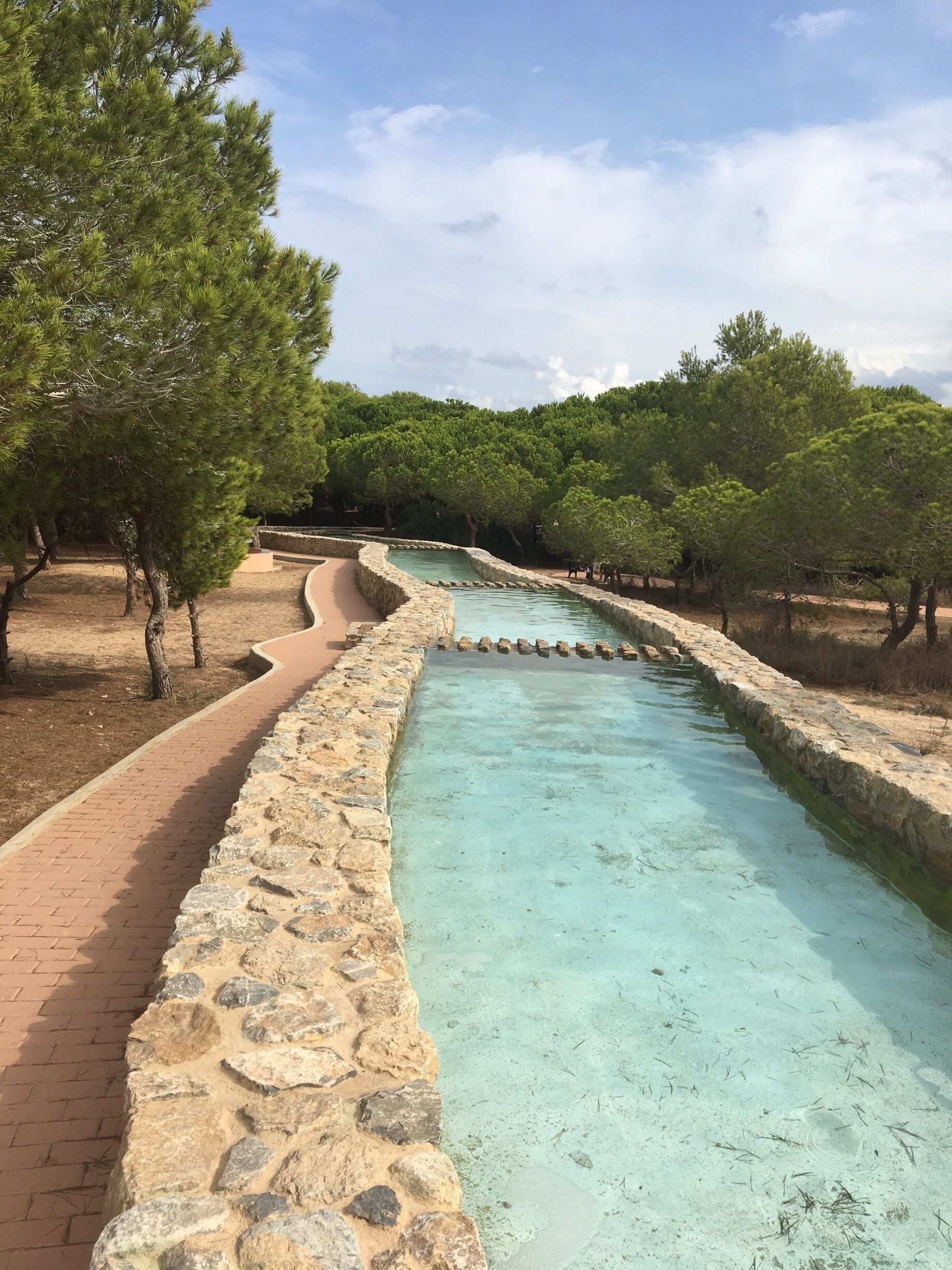 Very tranquil park off the beach at La Mata