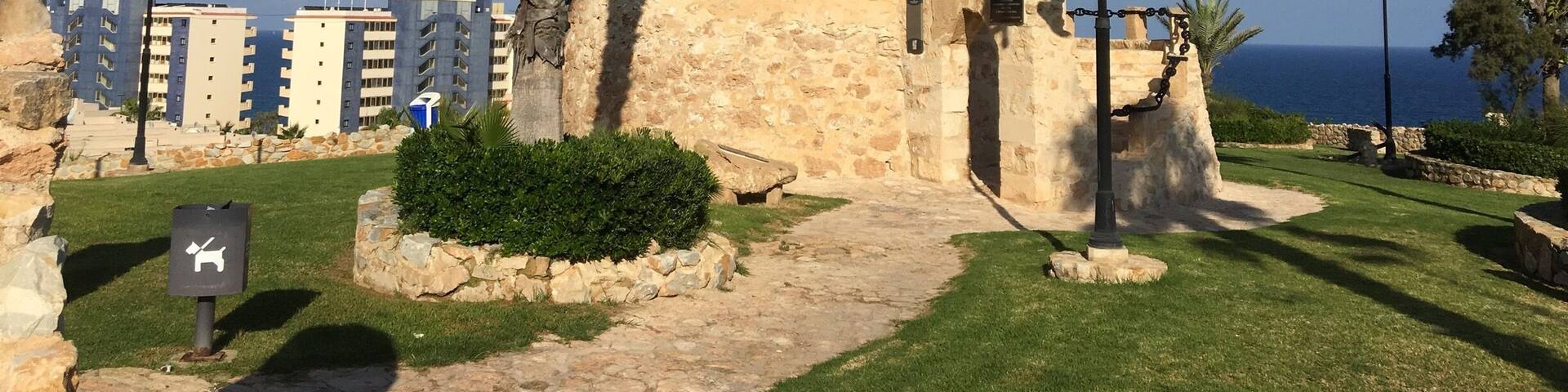 Top of a very steep but shirt hill from the hotel but magnificent view