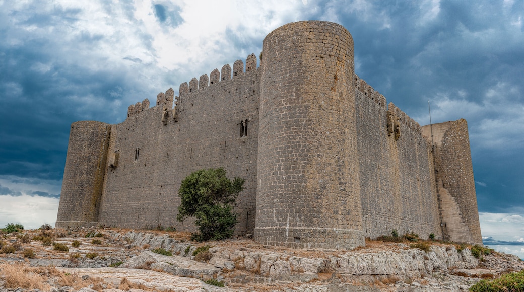 At the top of a hill in Catalonia, the Montgris castle