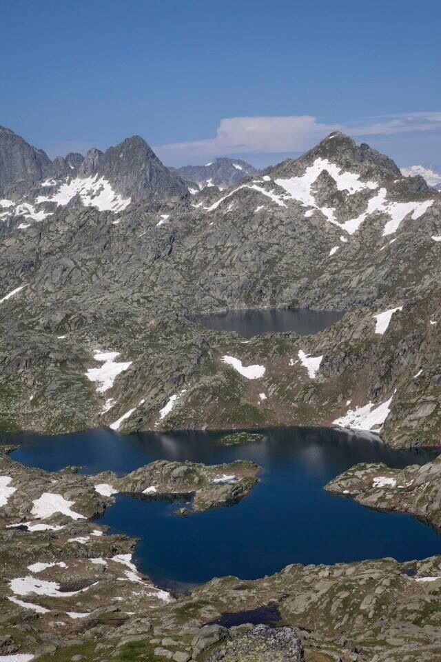 Mountains and lakes in Spain.