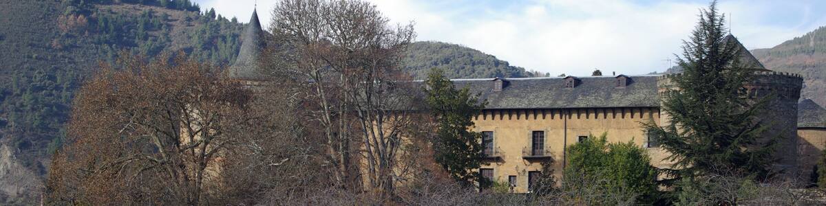 Villafranca del Bierzo castle and vineyards (León, Spain)