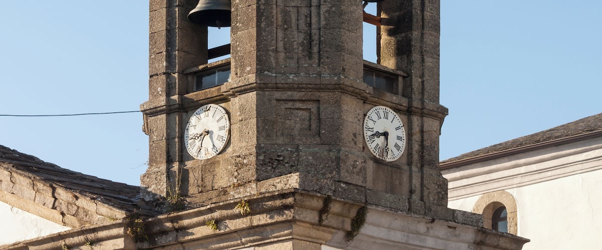 Bell tower of the church of Saint Mary of Vilalba, Galicia.