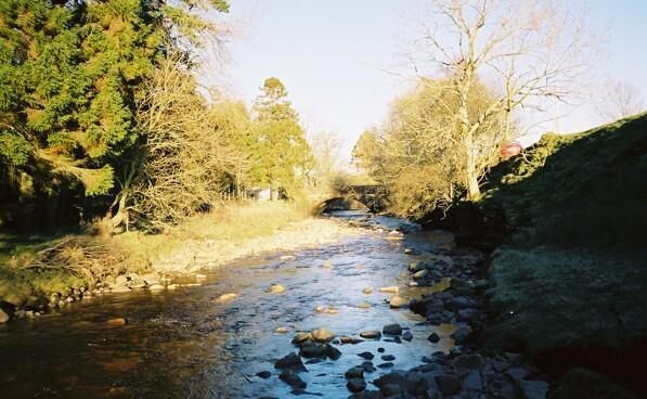 Black Burn. Just above Blackburn Bridge.