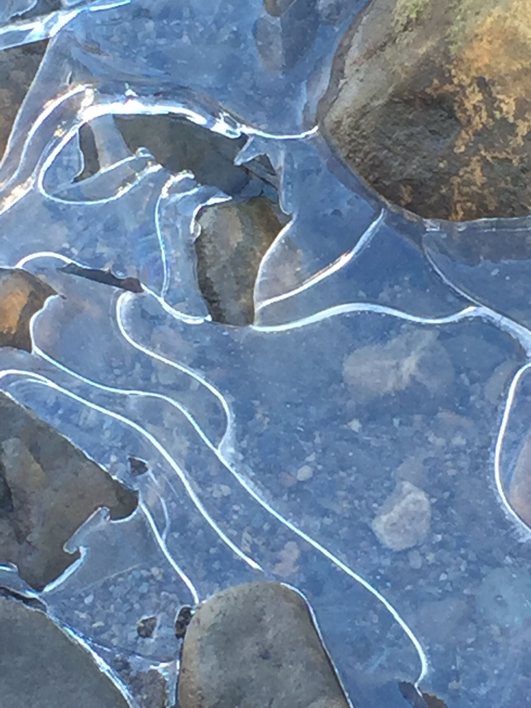 Ice lines on river #winterwonders