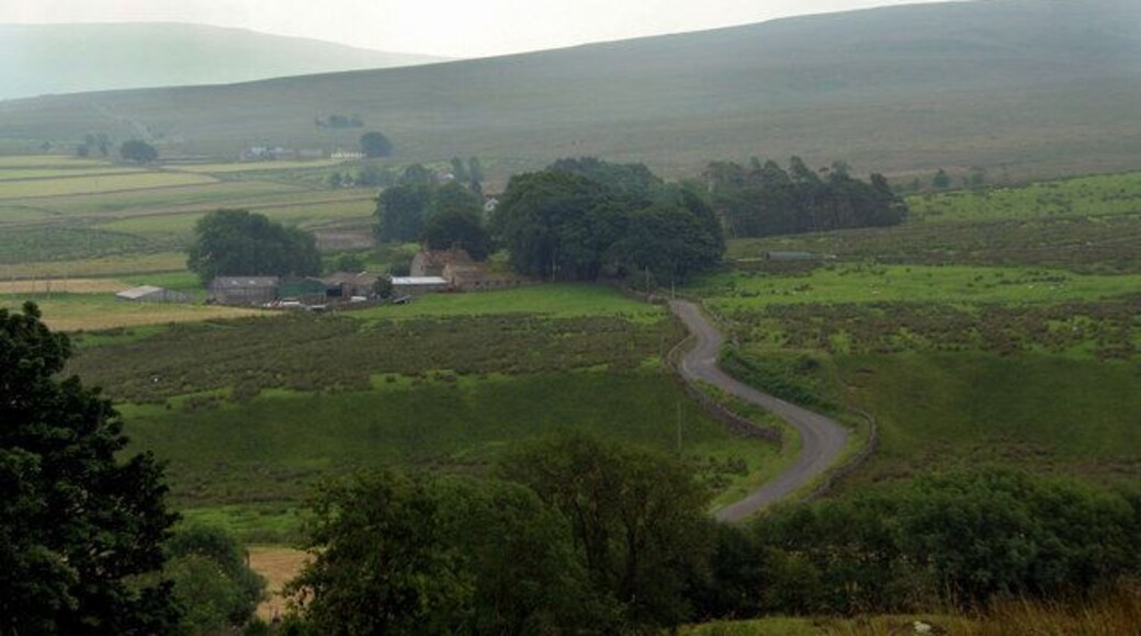 Howburn Howburn Farm with Rotherhope Fell in the background.