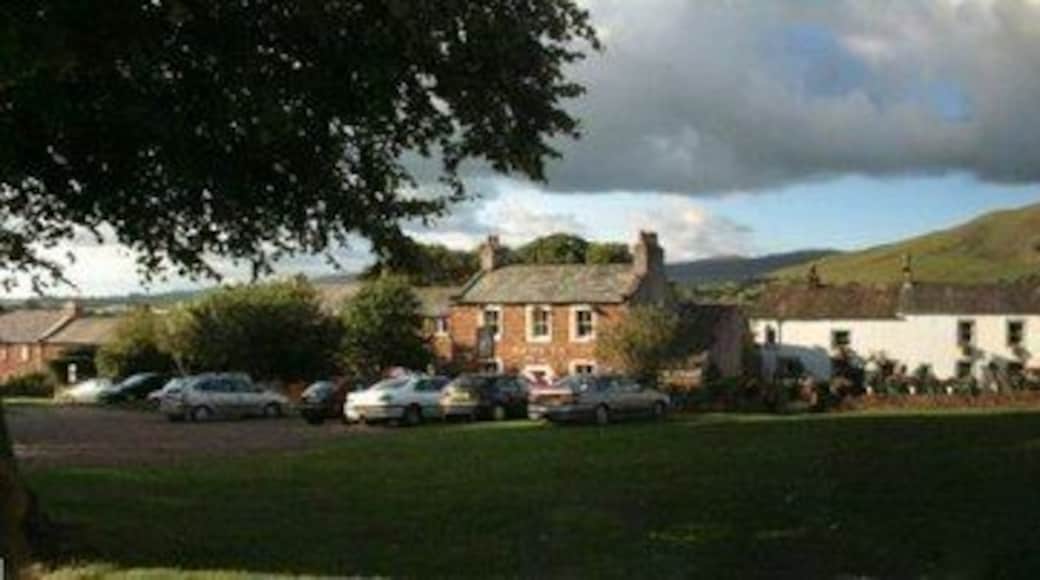 Dufton Village Green with Dufton Pike in the distance