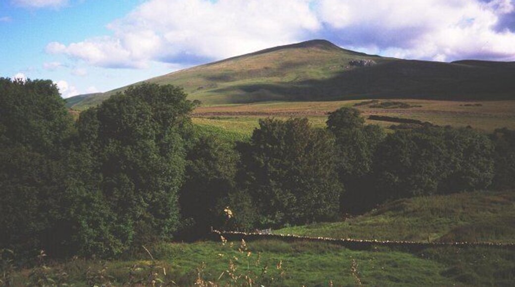 Hilton. Looking across farmland towards Murton Pike
