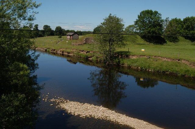 The Eden river Looking from bridge to river below