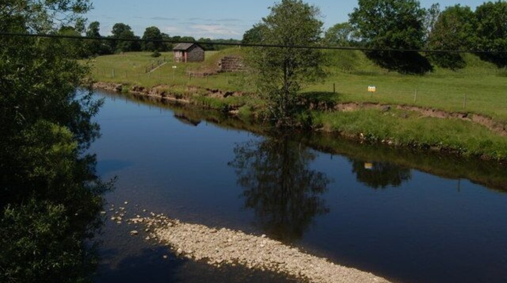 The Eden river Looking from bridge to river below