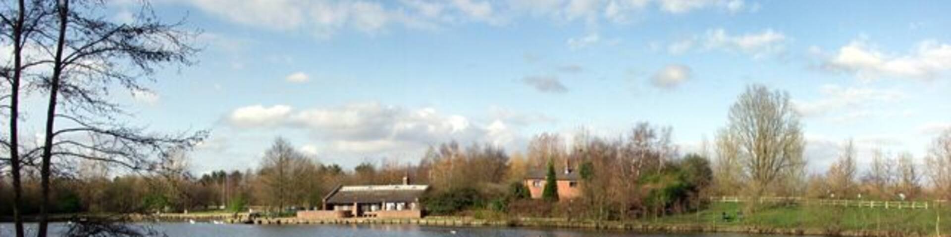 Reservoir at the Three Sisters Recreation Area. Formerly the Old Colliery Site