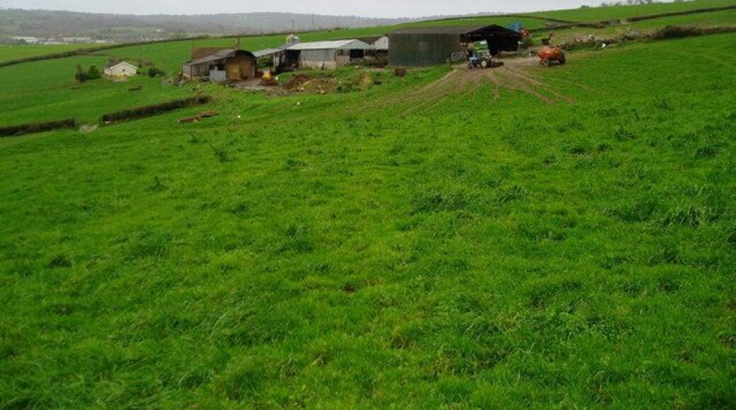 Greatwood Farm Farm buildings viewed from public footpath.