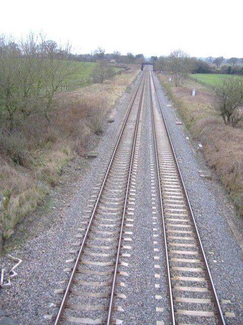 The South Wales direct The main line from Paddington to Cardiff, looking towards Badminton.