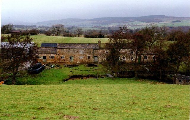 Crookbeck house Farm. Shaded because it is in a hollow does not help to keep this farm warm in winter.