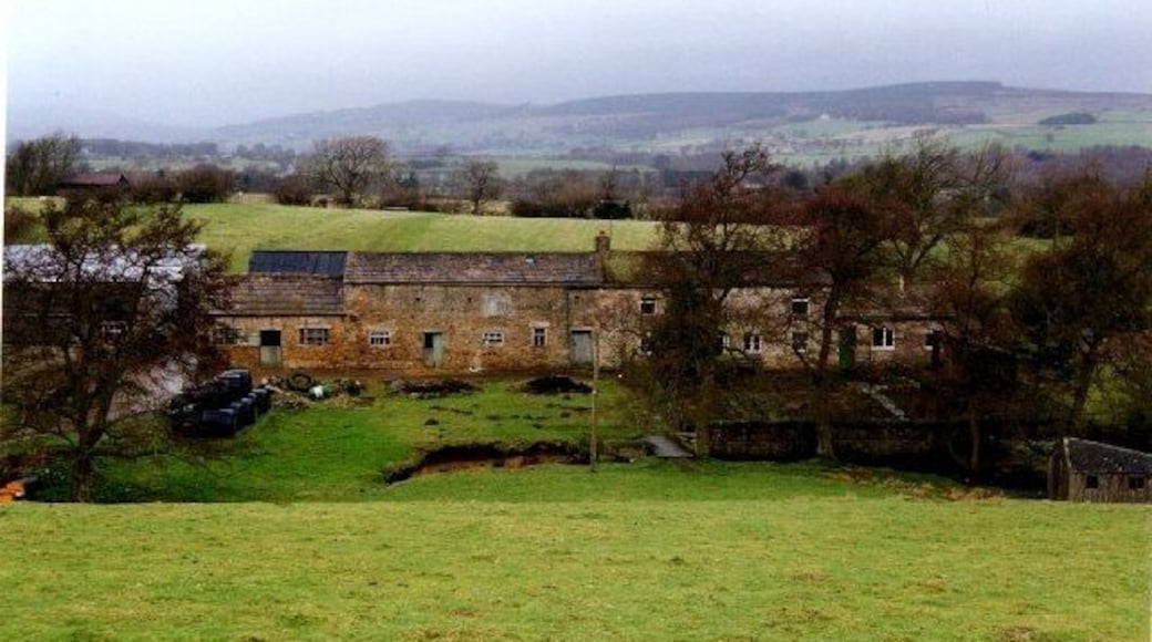 Crookbeck house Farm. Shaded because it is in a hollow does not help to keep this farm warm in winter.