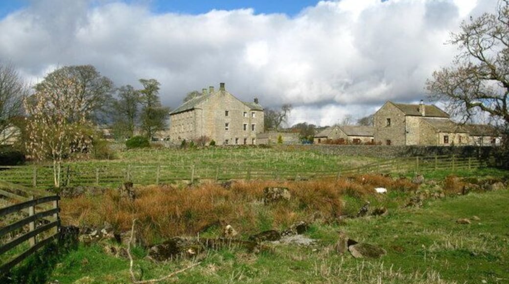Bowes Hall View of Bowes Hall from Sike Bridge.
