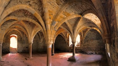 Visiting the Site of the Battle of Hastings that took place in 1066, The crypt of the church is built over the site where Harold II was defeated. (allegedly shot in the eye with an arrow) This led to the beginning of the Norman conquest of England and its history. Under the remains of the church are the amazing vaunted rooms of the dormitory in the east wing.
http://www.english-heritage.org.uk/visit/places/1066-battle-of-hastings-abbey-and-battlefield/history-and-stories/description/