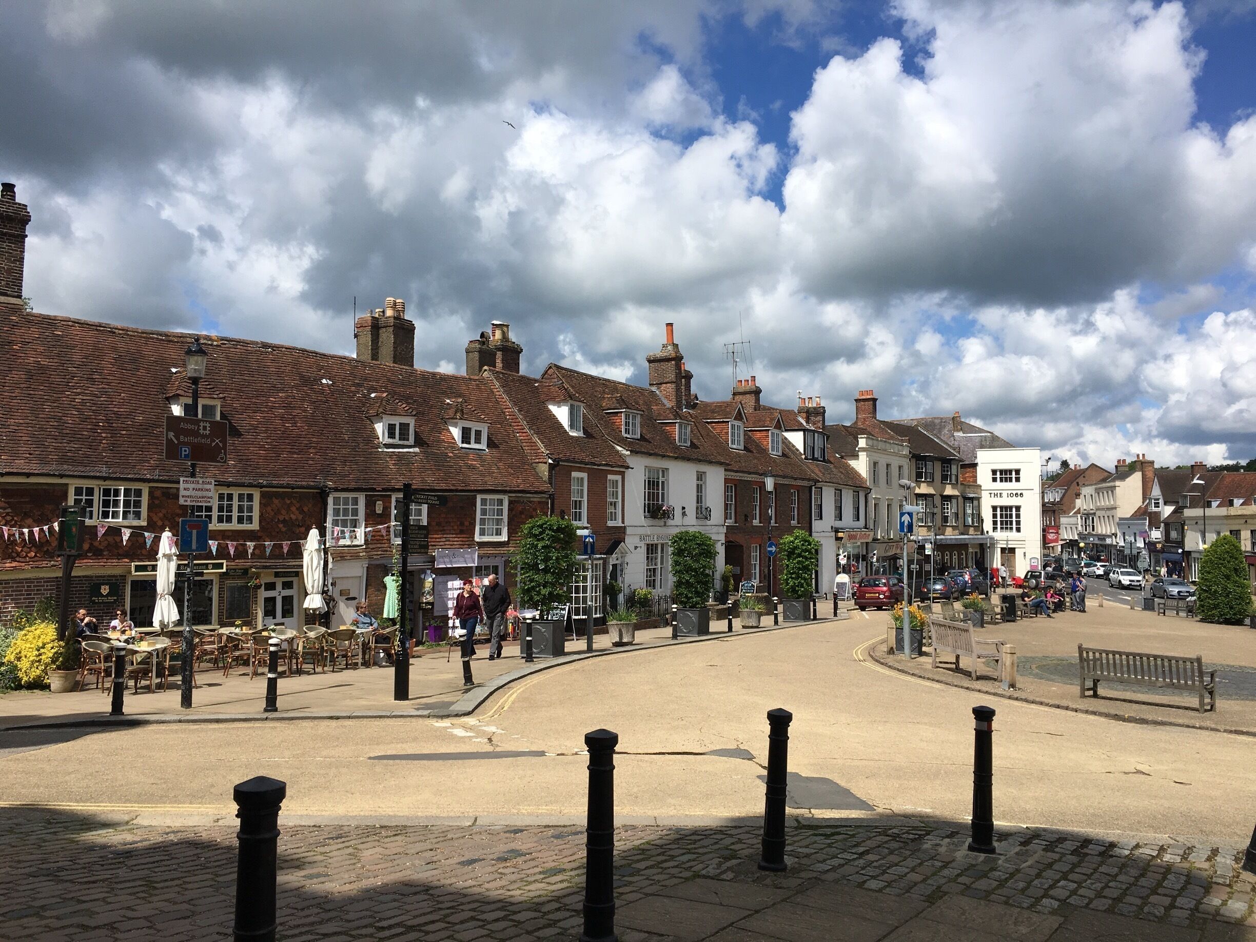 View of town from Abbey entrance 